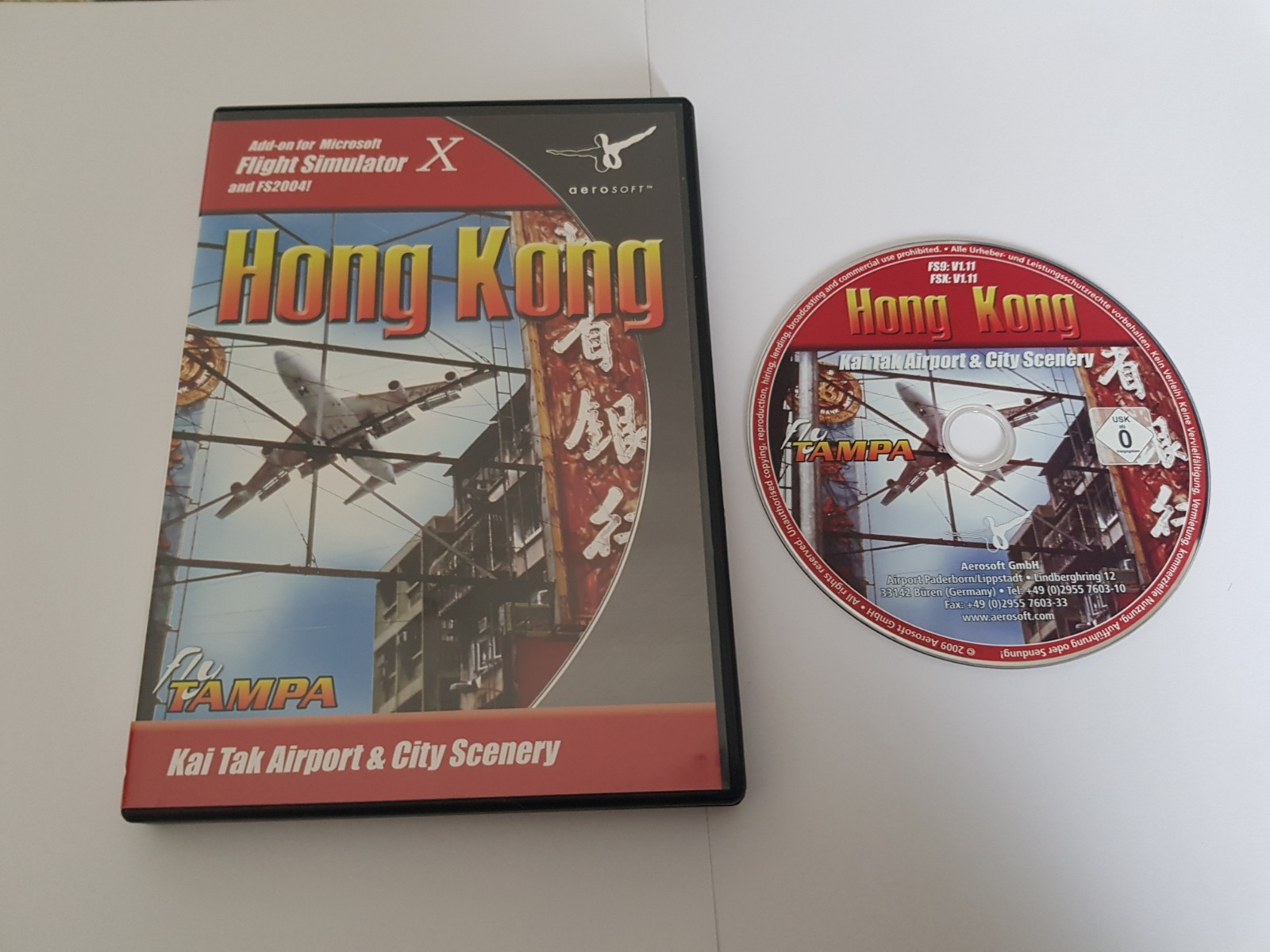 Hong Kong Kai Tak Add On Expansion For Flight Simuator X PC DVD ROM Game