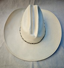 NOS Vintage Resistol 6X Shantung Panama Fowler Cowboy Hat 7 1/4 Self-Conforming 