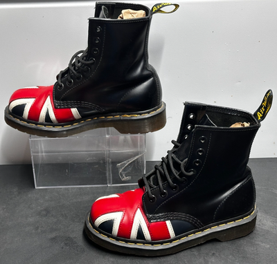 Dr. Martens 10950 Union Jack Flag Leather Boots M:5 W:6 