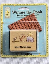 Classic Winnie the Pooh Stamp a Name Leapfrog Rubber Personalize Eeyore NEW Vtg