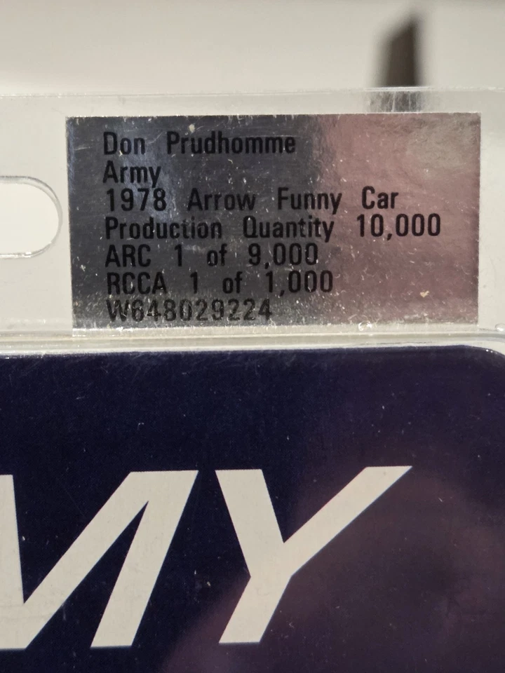ACTION 1:64 DON SNAKE PRUDHOMME ARMY 1978 ARROW FUNNY CAR LIMITED BRAND NEW - Image 3 of 4