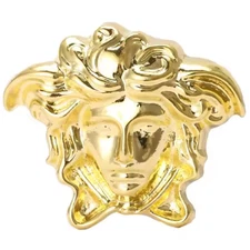 Halloween Gold Medusa Snake Hair Brooch Pin Gothic Horror Costume Jewelry Gift