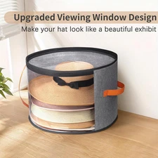 Oversized Clear Hat Storage Box for Women, Cowboy Hat Organizer for Closet, W...