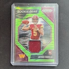 2024 Panini Prizm Jayden Daniels Rookie Gear RC Jersey Neon Green Pulsar #RG-JDS