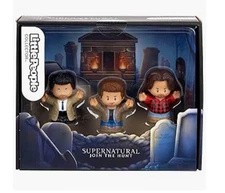 Supernatural Mattel Little People Collector Set: Sam & Dean Winchester w Castiel