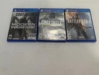 PS4  3 Games Lot Call Of Duty Modern Warfare/Infinite Warfare/battlefield 1