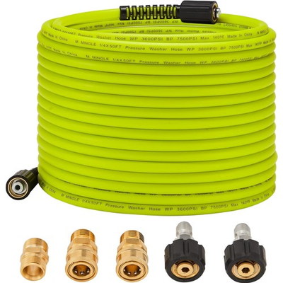 #ad #ad Pressure Washer Hose 50 FT x 1 4quot; Replacement Power Wash Hose with Quick Co... $49.29