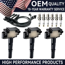 OEM 3X Ignition Coils & Spark Plug & Wires Set For Toyota 4Runner 3.4L V6 UF156