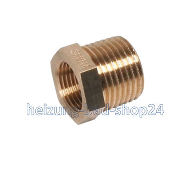 1 Rotguss Fitting Gewindefitting Reduzierstück 1''x3/4'' Nr. 3241