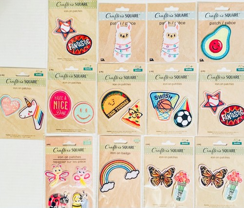 20pcs lot Random Mix High quality Iron on Patches Stick On Shoe Decorating +More - Picture 10 of 19
