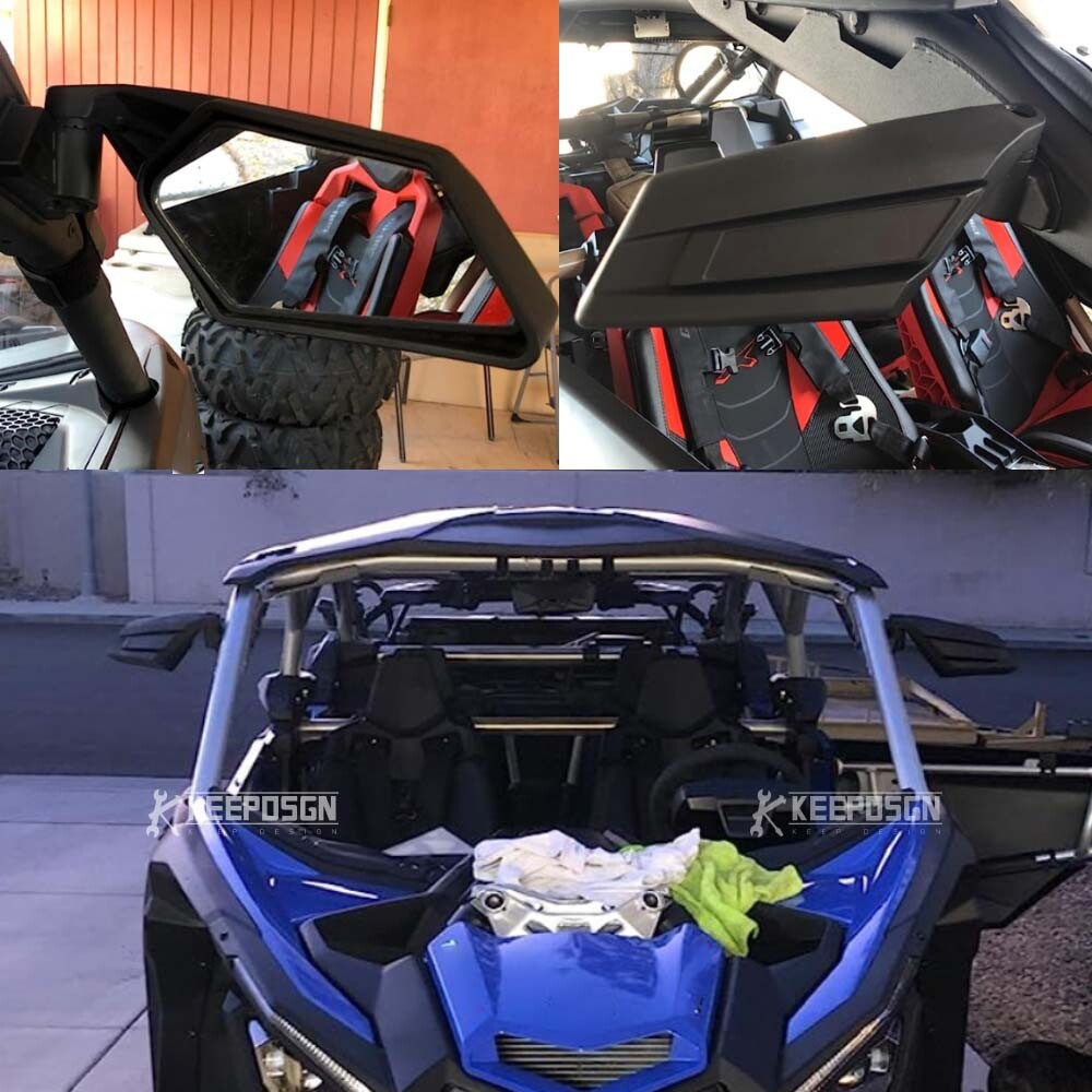 UTV Racing Rear View Side Mirrors For Can-Am Maverick X3 XRS XDS - Foto 10