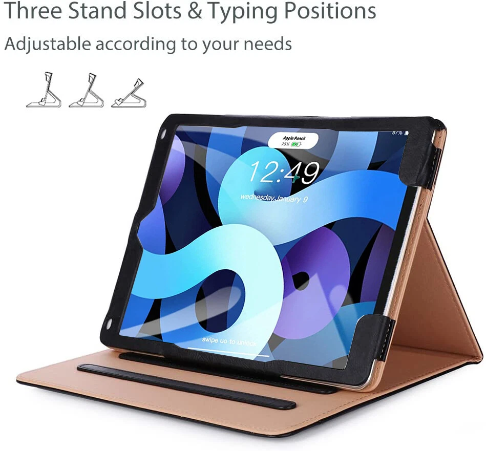 PU Leather Magnetic Stand Case Smart Flip For iPad 10.2" 10.9" 9.7" 10.5 Pro Air - Image 4 of 4