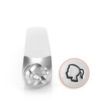 Girl Profile Metal Stamp, ImpressArt- Female, Women, Lady, Face Steel Punch