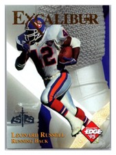 1995 Collector's Edge Excalibur 22K Sword Stone Silver Leonard Russell 14 TC8798