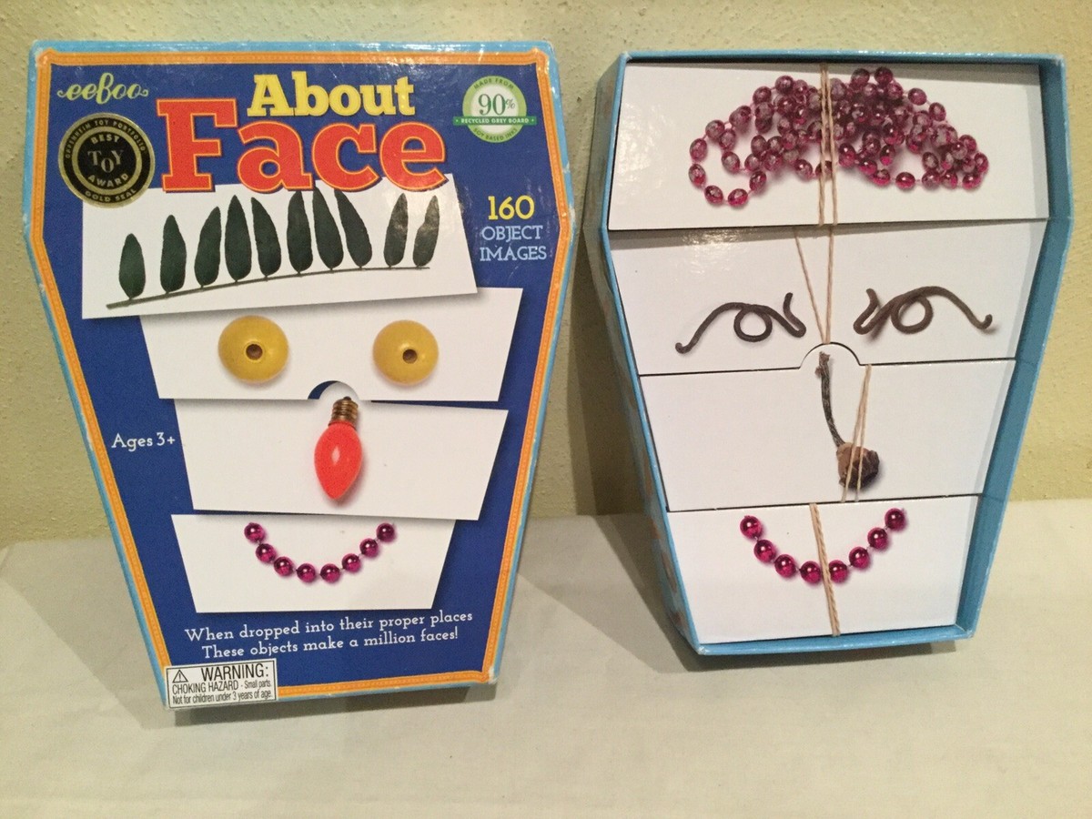 2012 EEBOO ABOUT FACE GAME, BEST TOY AWARD, YEARS PLUS