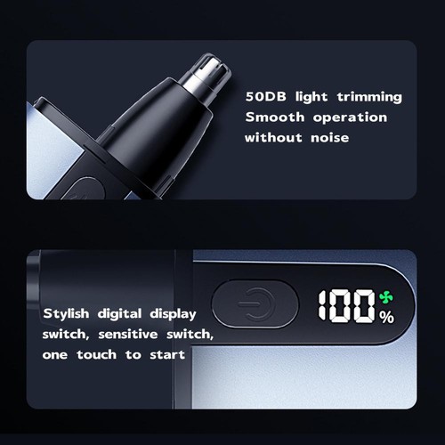 Nose Hair Trimmer Ear Face Neck Eyebrow Hair Mustache Beard Trimmer Shaver M4 - Picture 16 of 27