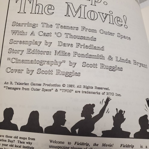 Fieldtrip RPG Paperback - A Teenagers From Outer Space Adventure Dave Friedland - Imagen 4 de 6