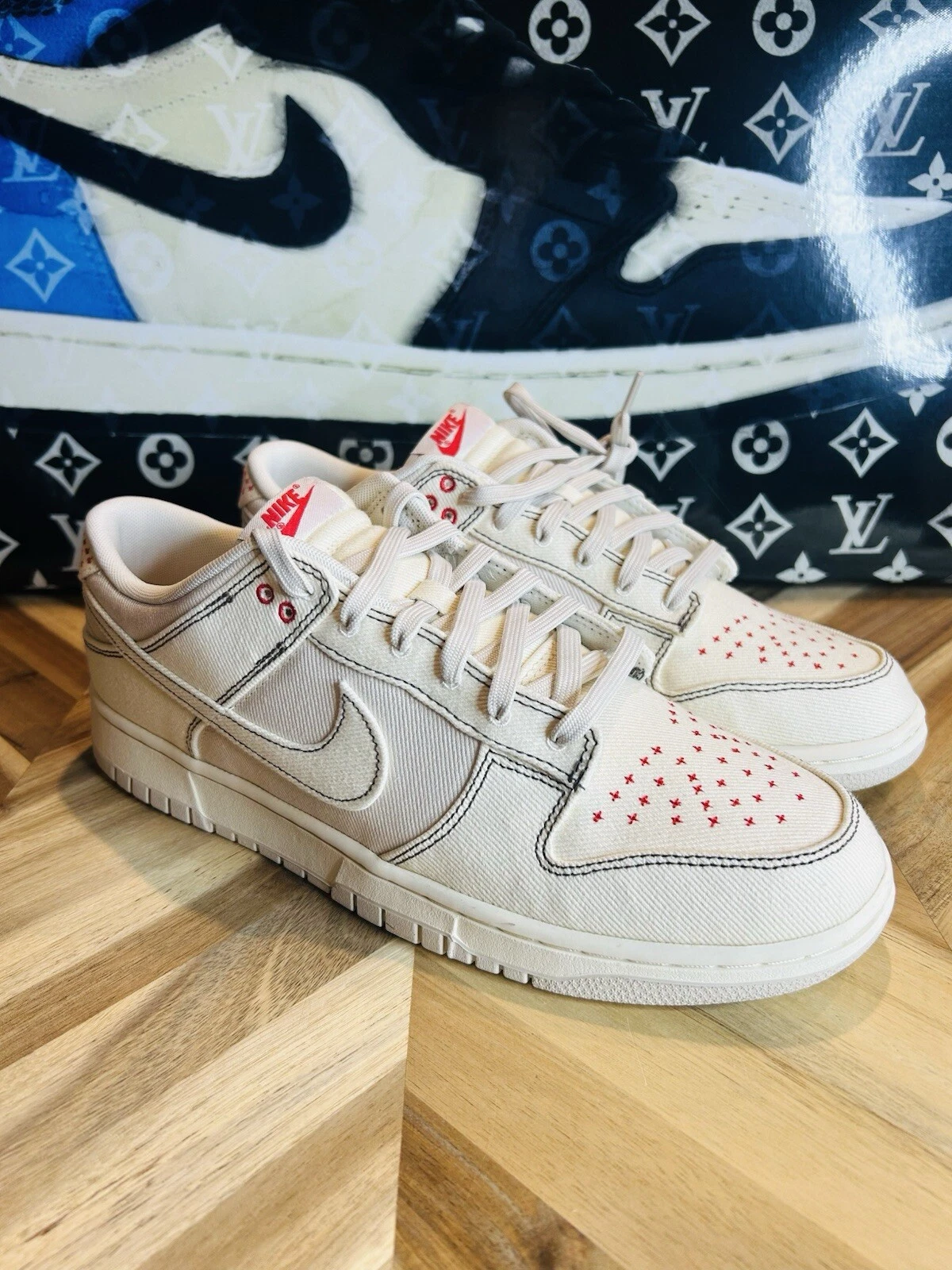 Nike Dunk Low Light Orewood marron Sashiko taille 8   DV0834 100