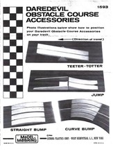 Model Motoring Aurora Daredevil Slot Car Track 1966Vintage Photo Copy FLYER ONLY