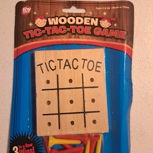 3 NEW TIC TAC TOE GAMES WOOD BOARD TRAVEL GAME KIDS CLASSIC TOY TIC-TAC-TOE - Picture 10 of 10