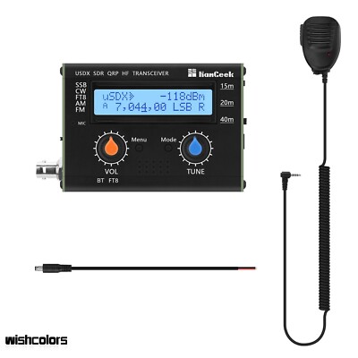 USDX-FT8 5W usDX SDR QRP HF Transceiver QCX-SSB to SSB 15m/20m/40m w/ Bluetooth