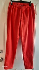 DG2 Diane Gilman Stretch Pants - L - Elast Waist, Skinny Leg w/Zipper Opening