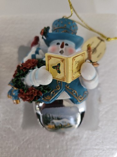 3 NIB Snowman Thomas Kinkade Snow Bells Collectibles Bradford Exchange 2009 #1 - Picture 5 of 7
