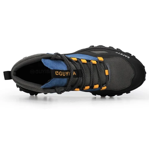 Herren Sicherheits Arbeitsschuhe Unverwüstlich Stahlkappe Stiefel Pannensicher Schuhe - Bild 10 von 14