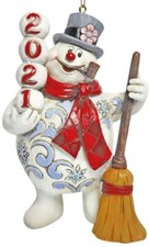Jim Shore Frosty The Snowman Christmas 2021 Dated Ornament Xmas New 6009109 TC