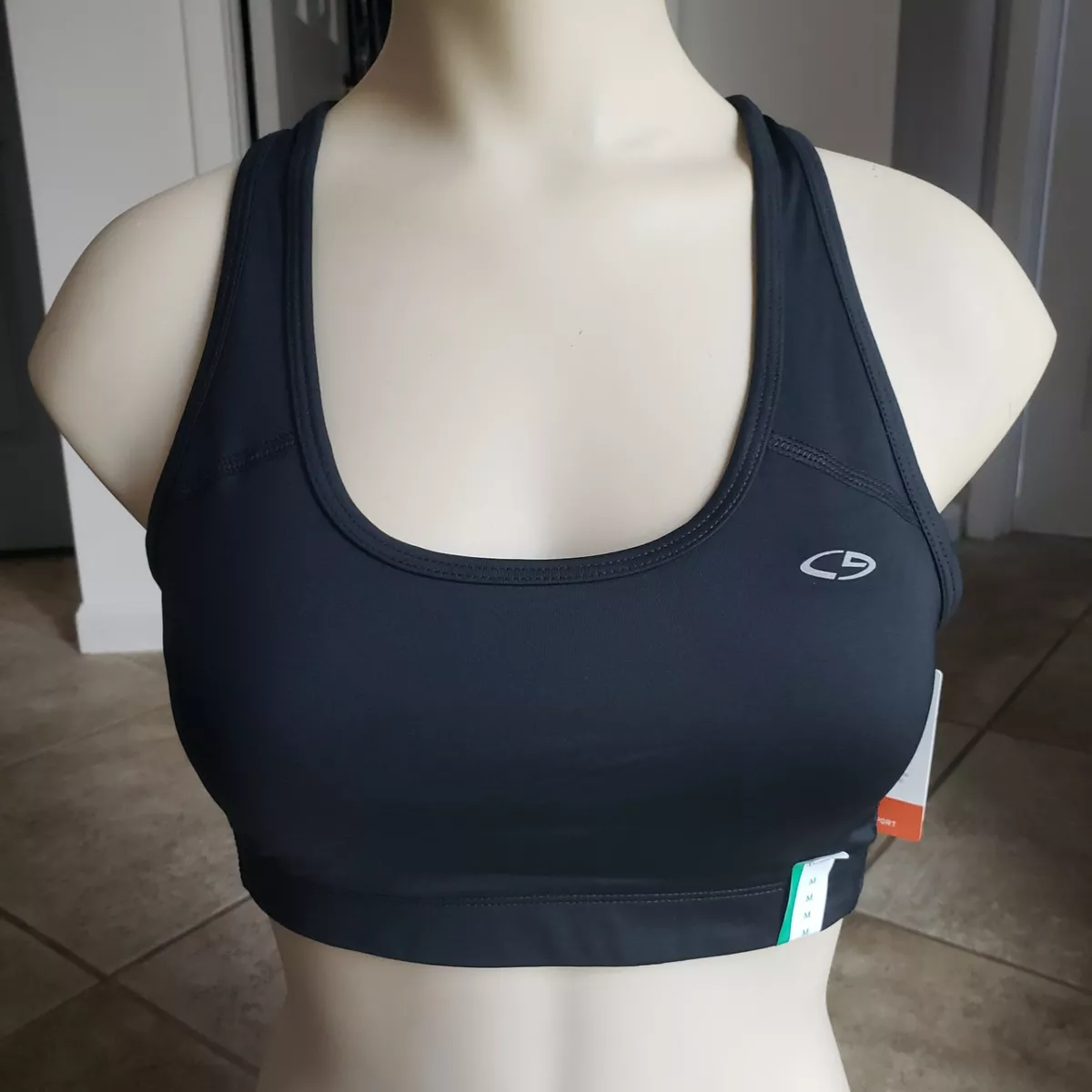 C9 by Champion Women's Compression Racerback Bra N9616 XS/S/M/L/XL/XXL  Black NWT