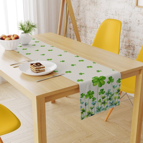 Trébol Día de San Patricio Mesa Corredor Cocina Comedor Mesa de Centro Decoración - Imagen 4 de 5