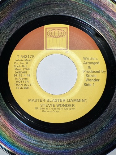 Set x 5 Stevie Wonder 45 Master Blaster / I Just Called To Say I Love You / Over - Bild 7 von 12