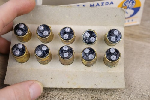 10 Vintage NOS GE Mazda Lamps #64 Automotive 6-8 Volt Rear Instrument Bulbs - Picture 10 of 13