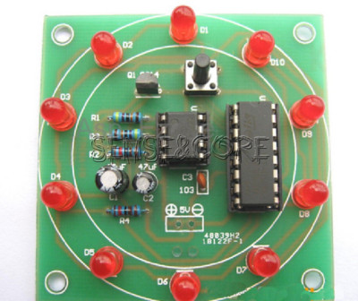 Electronic Lucky Rotary Suite DIY Kits Production Parts And Components-