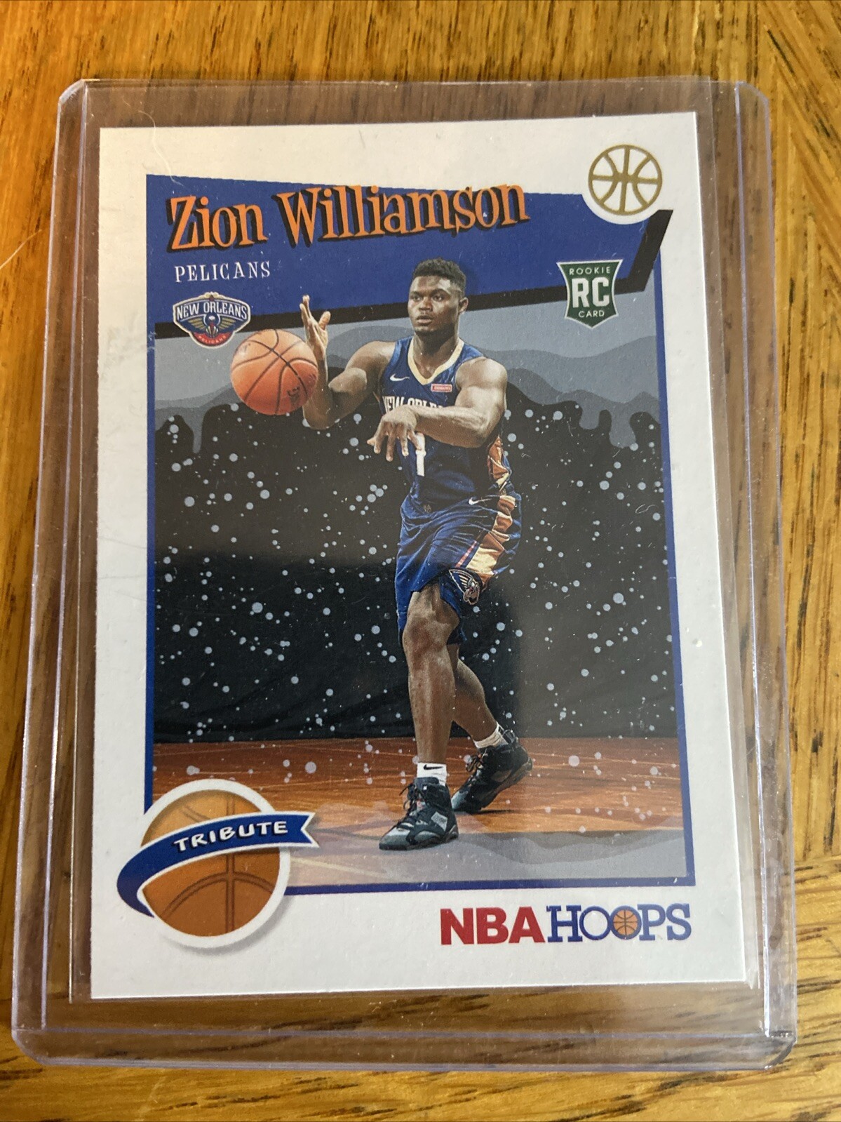 2019-20 Panini NBA Hoops - Hoops Tribute Purple Winter #296 Zion Williamson (RC)