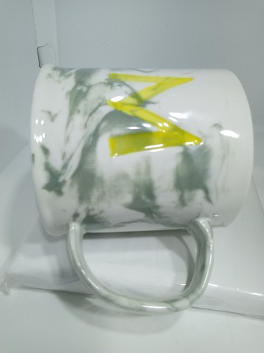 LETTER "M" MONOGRAM MUG. INITIAL "M" MONOGRAM MUG. ANTHROPOLOGIE DECO MUG. B342 - Picture 18 of 18