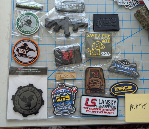 2025 Shot Show Misc Patch Lot Of 15 palmetto GOA eotech propper