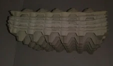 (6) empty 30 count egg paper cartons large craft art supplies 