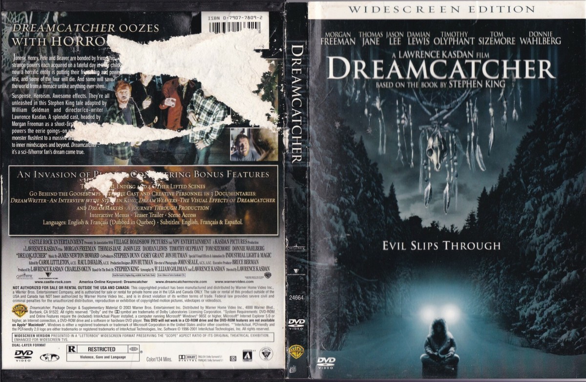 Dreamcatcher (Widescreen DVD, 2003) Morgan Freeman, Thomas Jane