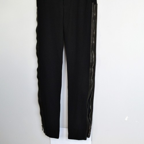 Vintage Damen GUCCI Hose schwere Hose Reißverschluss schwarz Wolle Größe IT 38 Tom Ford - Bild 3 von 16