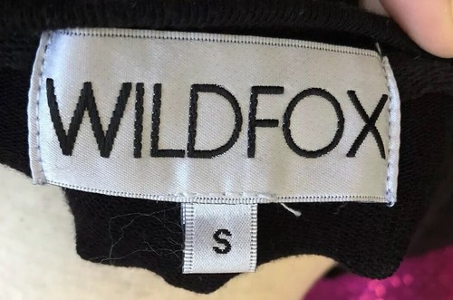 Wildfox Black Sweater Sweatshirt Ring “If you like it” SZ S Wedding - Picture 6 of 7