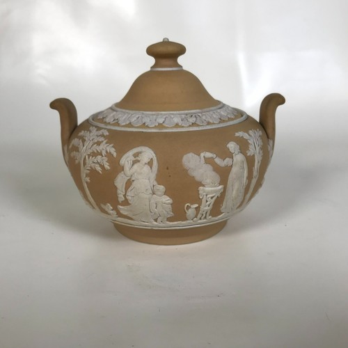Ca. 1900 Wedgwood Yellow Dipped Jasperware Sugar Bowl - Picture 2 of 9