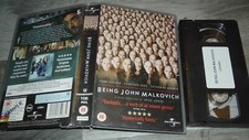 Being John Malkovich VHS Vide Big Box Timecode Sample Dealer Rental TBC Cert CIC