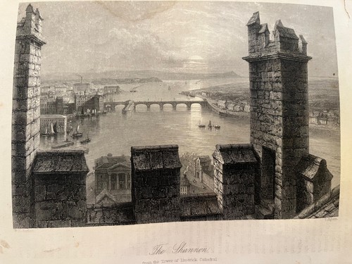 Circa 1860 Irlanda Stampe Originale Acciaio Galway Shannon Scena Originale - Foto 2 di 2