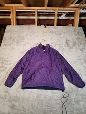 Women's Vtg GAP Reversible Purple Arctic Quarter Zip Windbreaker Pullover