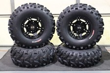 POLARIS SPORTSMAN 570 27" BEAR CLAW ATV TIRE & VIPER BLK WHEEL KIT POL3CA