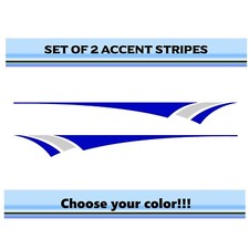 2 Rv Car Truck Pontoon Boat Trailer Side Accent Decals Graphics Stripes St33