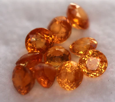 Grenats Spessartite de Namibie calibrés - 1 gratuit pour 4 achetés