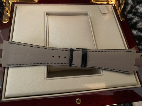 NEW Ulysse Nardin Executive Black Leather Alligator Dual Time Executive 243/00 - Picture 2 of 2