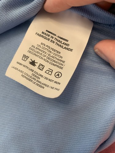 Nike UNC Tarheel Jump man Air Jordan Golf Polo Carolina Blue Dry Fit Size XL Men - Picture 6 of 16